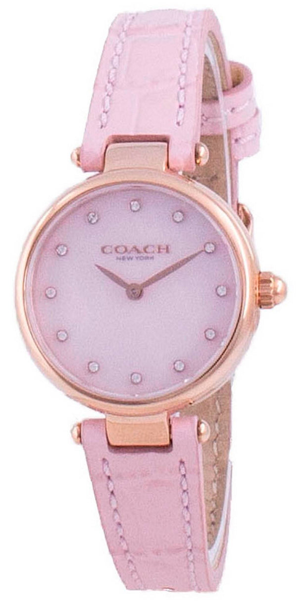 Coach Hayley Pink Leather Quartz 14503537 Women's Watch