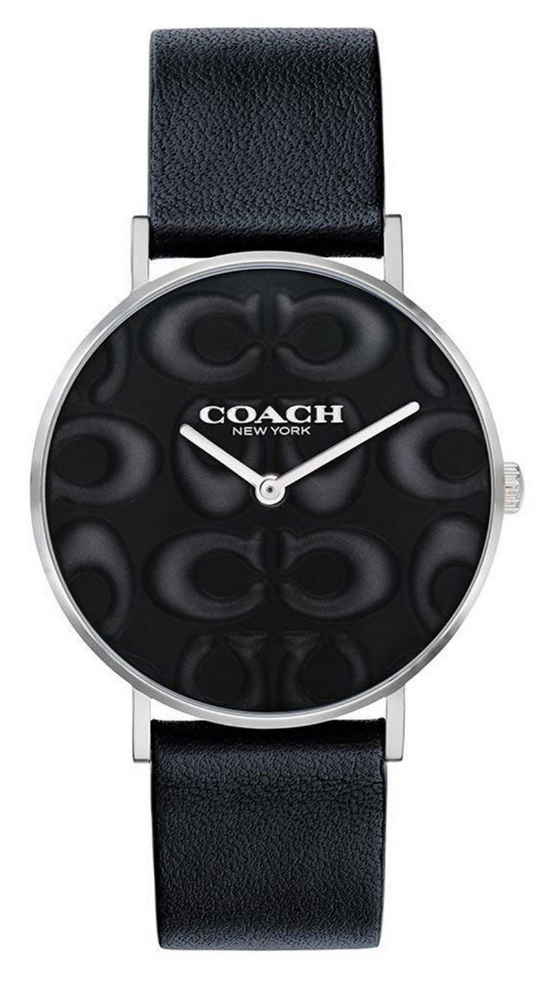 Coach Perry Classic Black Dial Leather Strap Quartz 14503557 Women's Watch