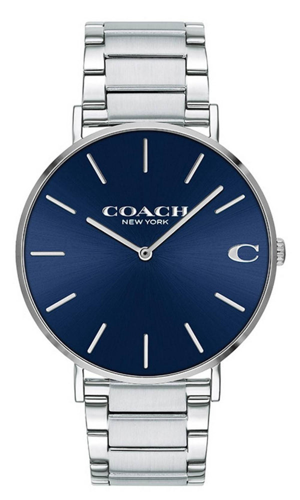 Coach Charles Blue Dial Stainless Steel Quartz 14602429 Men's Watch