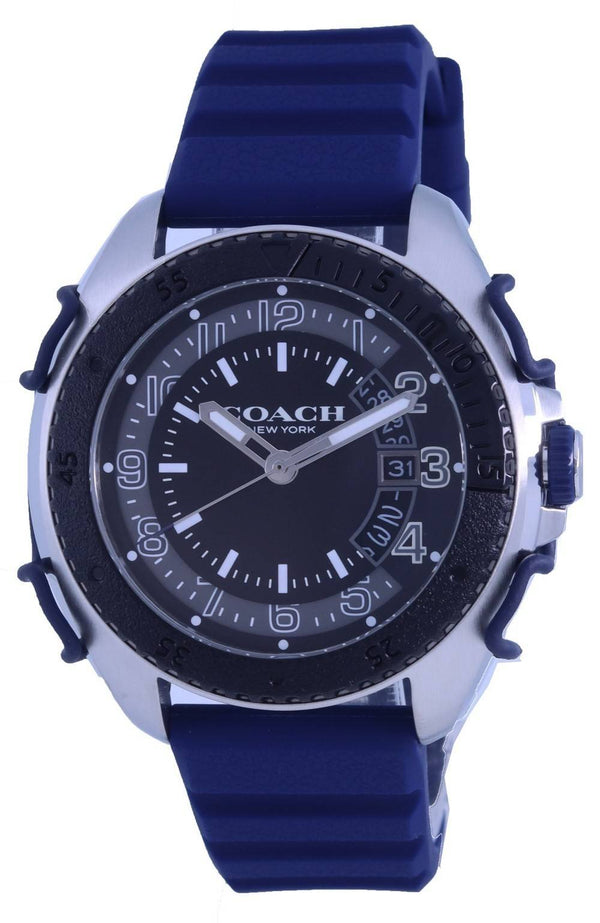 Coach C001 Black Dial Silicon Strap Quartz 14602447 Men's Watch