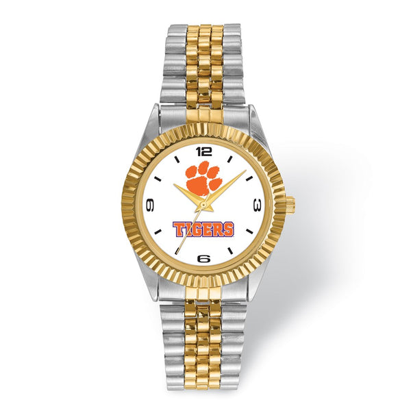 LogoArt Clemson University Pro Two-tone Gents Watch