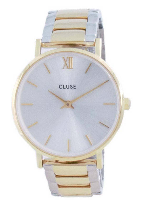 Cluse Minuit 3-Link Silver Dial Two Tone Stainless Steel Quartz CW0101203028  Women's Watch