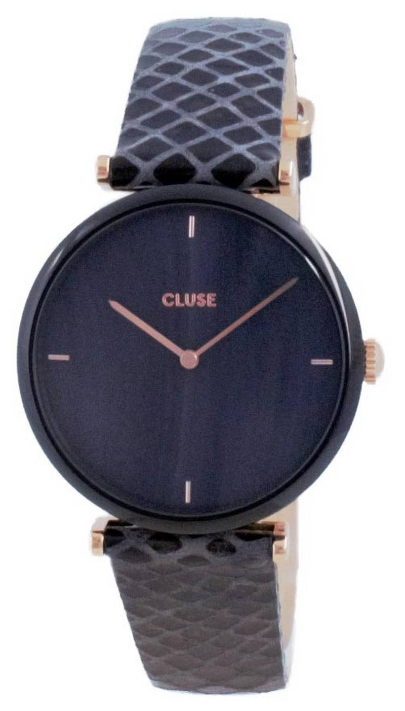 Cluse Triomphe Black Dial Leather Quartz CW0101208012 Women's Watch