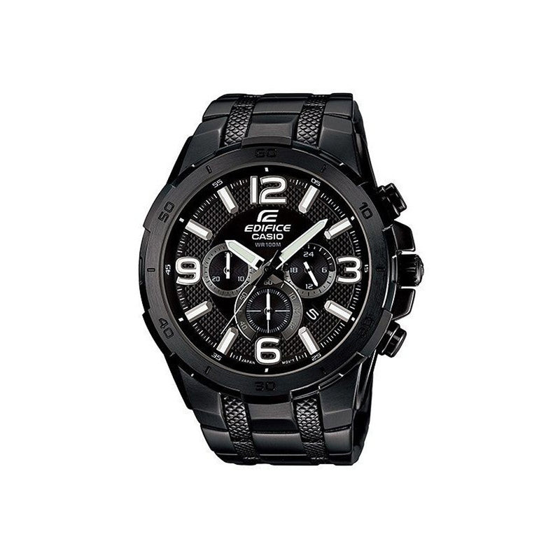 Casio Edifice Black Chrono Stainless Steel Watch