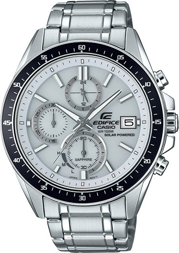 Casio Men's Edifice Silver Chronograph Dial Stainless Steel Watch