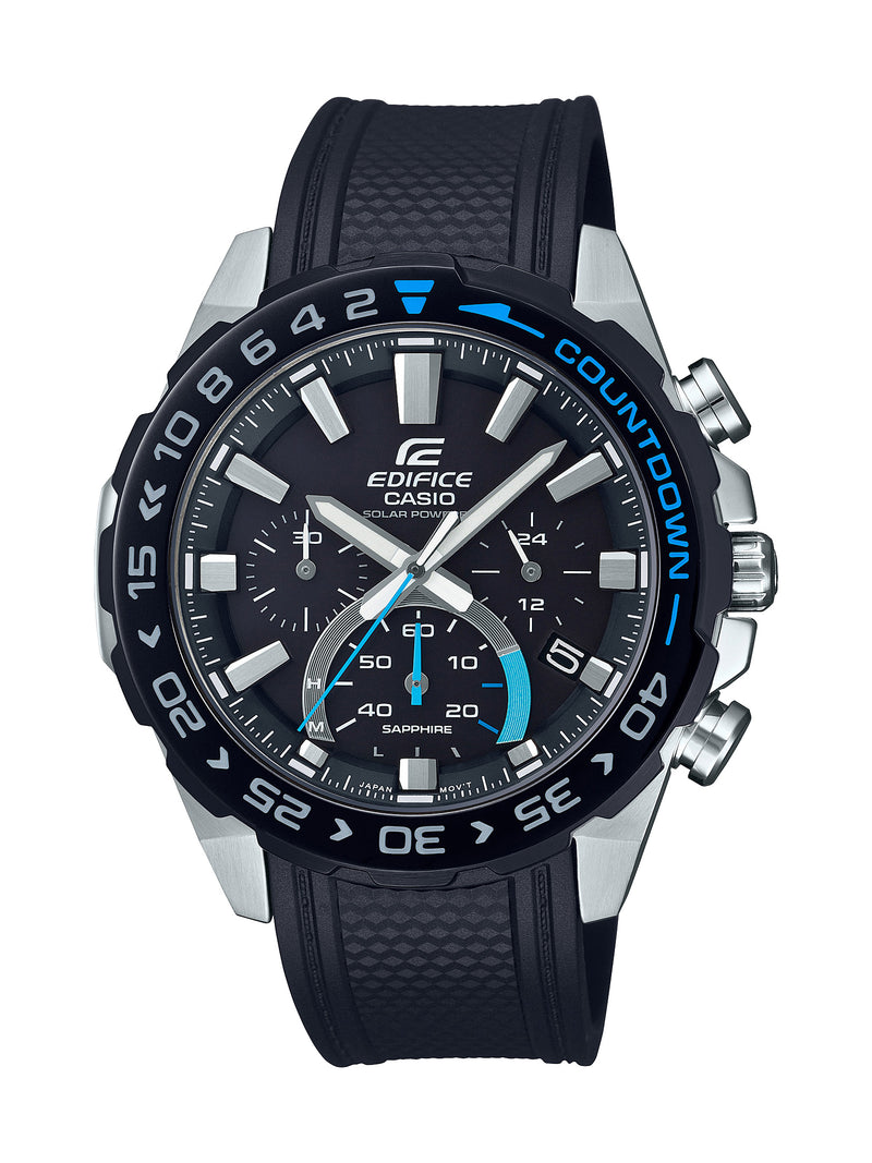 Casio EFSS550PB-1A Edifice Black Strap Watch