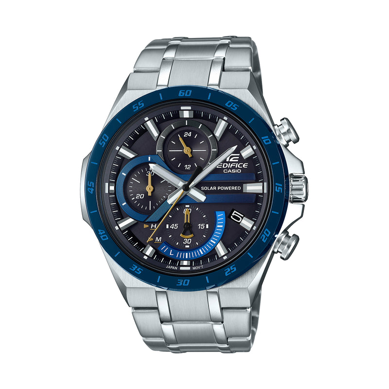 Casio Edifice Black Chronograph Dial Stainless Steel Watch