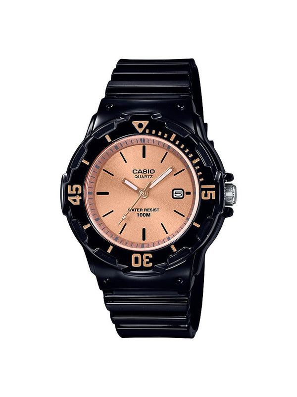 Casio Women's LRW200H-9E2V Black Resin Band Watch