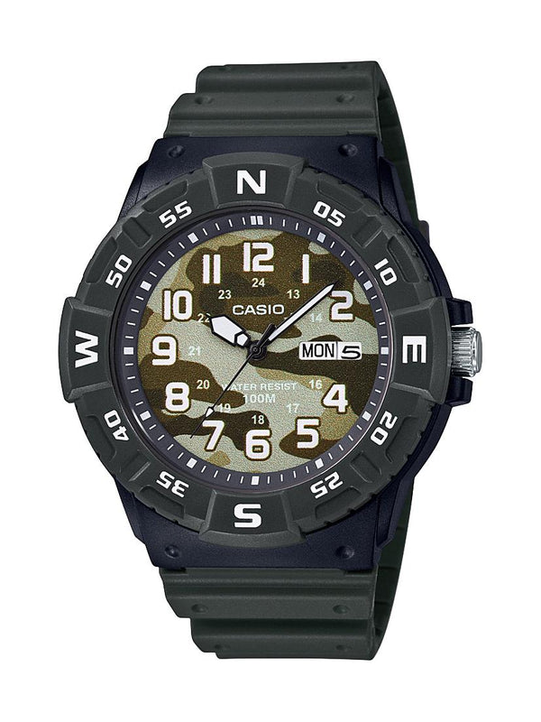 Casio Rotating Compass Bezel with Camouflage Dial