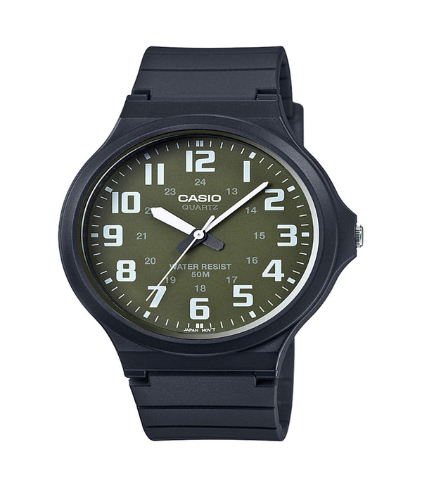 Casio Men's 'Easy To Read' Quartz Black Casual Watch (Model: MW240-3BV)
