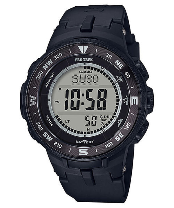 Casio Men's 'Pro Trek' PRG330-1 Black Quartz Resin Watch