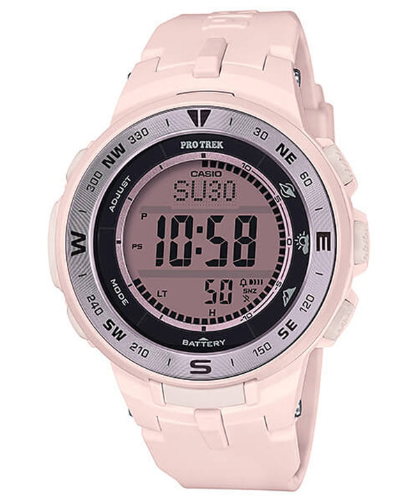 Casio Women's 'Pro Trek' Quartz Pink Resin Watch