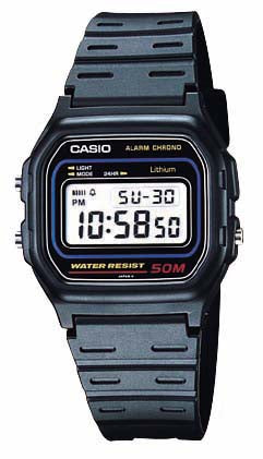 Casio Men's W59-1V Classic Black Digital Watch