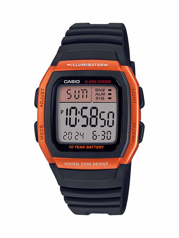 Casio Men's W-96H-4A2VCF Classic Digital Display Quartz Black Watch