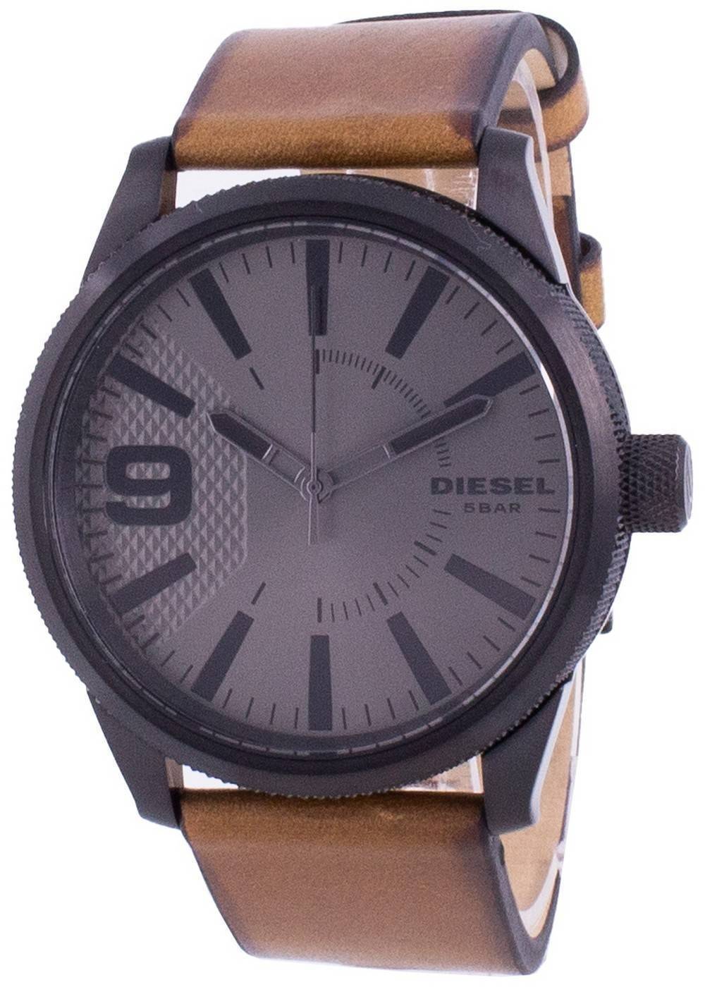 Diesel Uhrenarmband Aus Leder, Ersatzband Für Modell DZ1764, Braun, Bandbreite 24 Mm