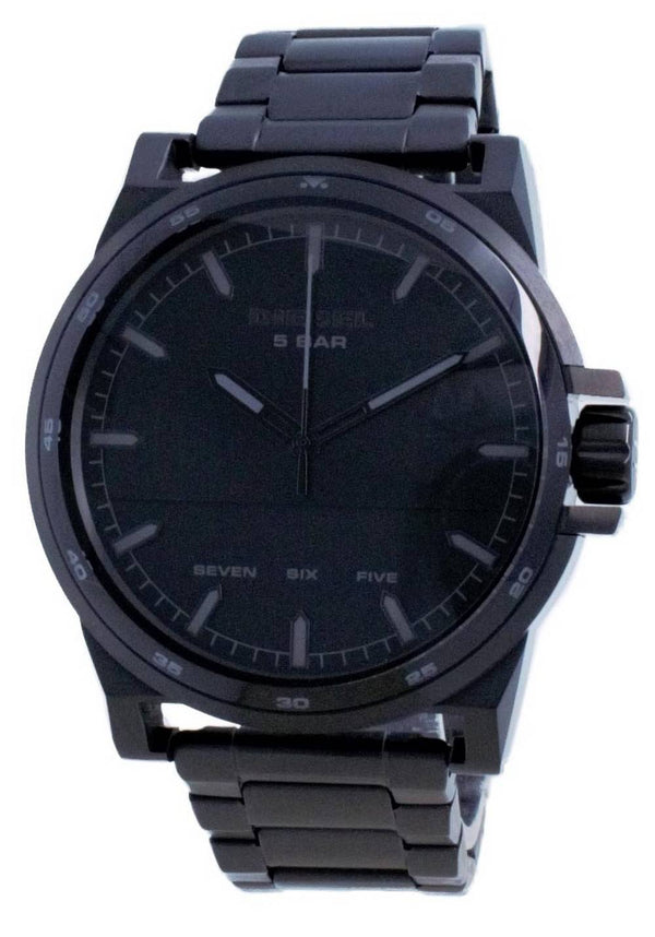 Diesel D-48 Black Dial Stainless Steel Quartz DZ1934 Men's Watch