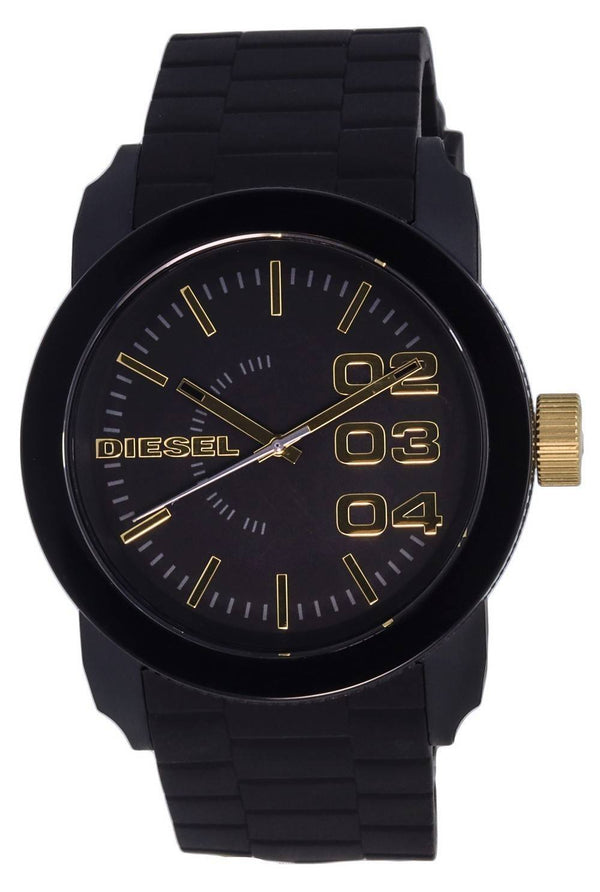 Diesel Double Down Silicon Black Dial Quartz DZ1972 Men's Watch