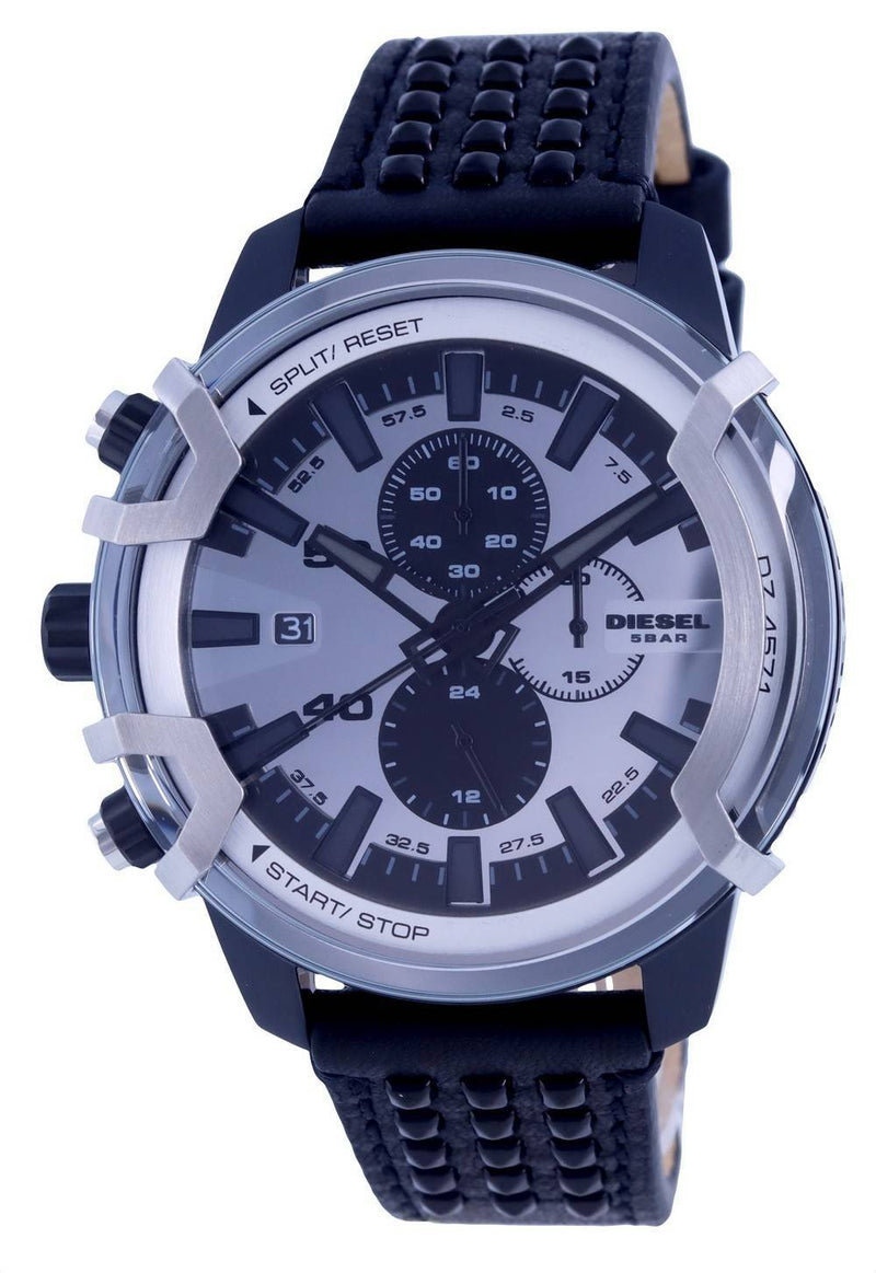 Diesel Griffed Chronograph Leather Quartz DZ4571 Men's Watch – Nubo Watches