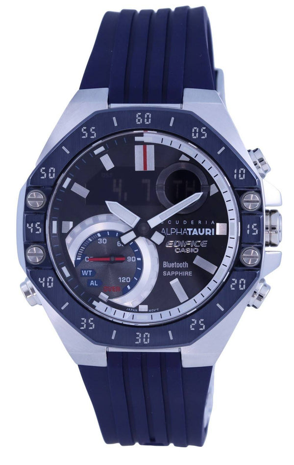 Casio Edifice Scuderia Alphatauri Limited Edition Analog Digital Quartz ECB-10AT-1A ECB10AT-1 100M Men's Watch