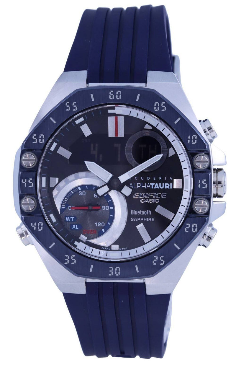 Casio Edifice Scuderia Alphatauri Limited Edition Analog Digital Quartz ECB-10AT-1A ECB10AT-1 100M Men's Watch