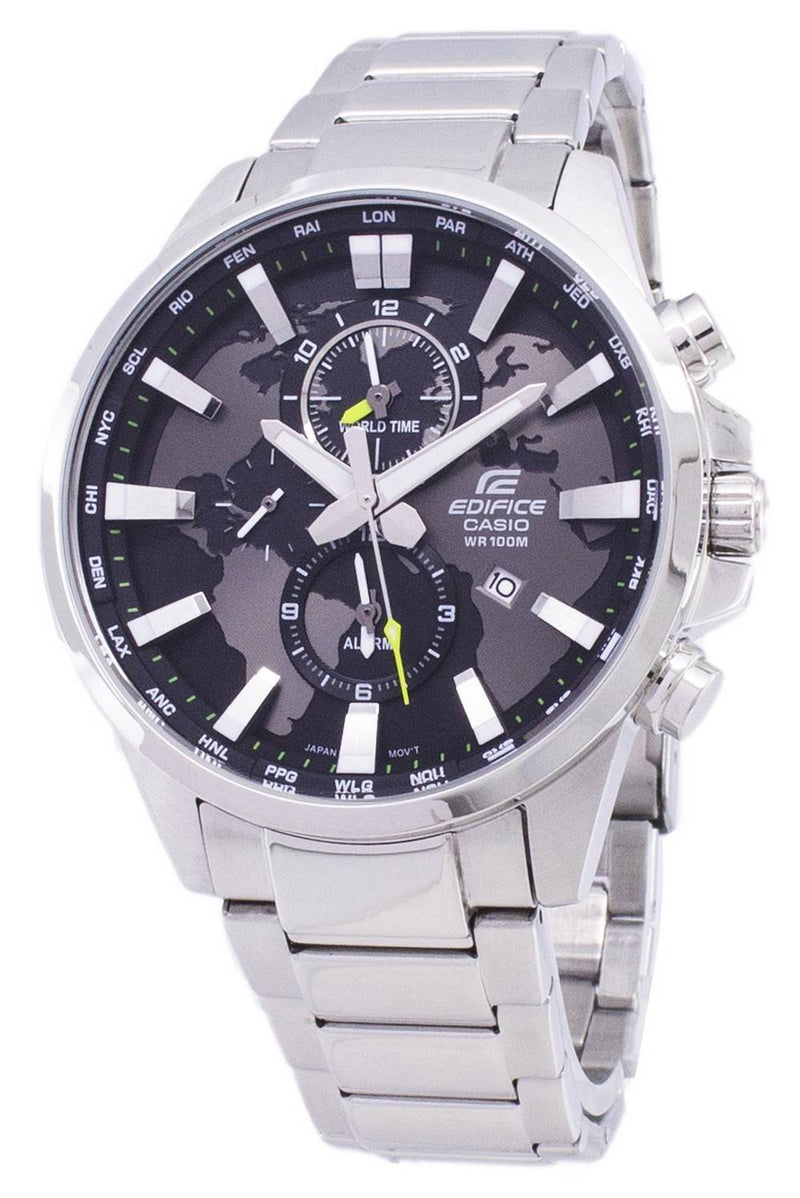 Casio Edifice EFR-303D-1AV World Map Quartz Men's Watch