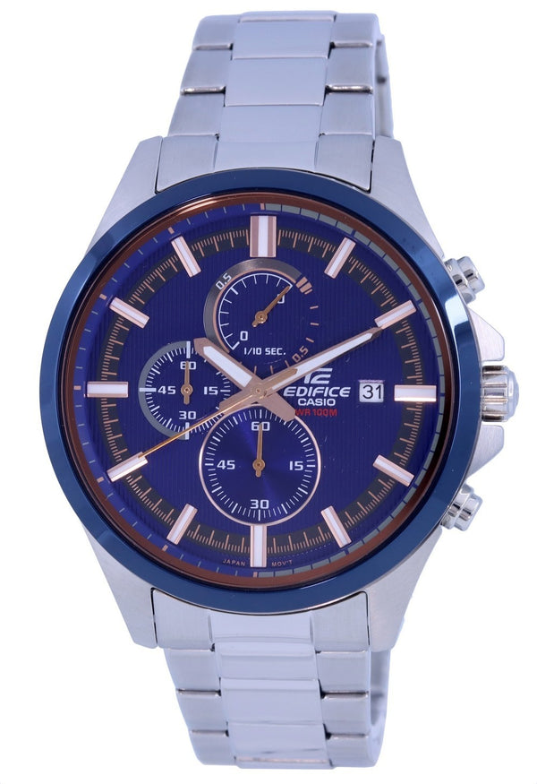 Casio Edifice Chronograph Analog Stainless Steel Quartz EFV-520DB-2A.G EFV520DB-2 100M Men's Watch