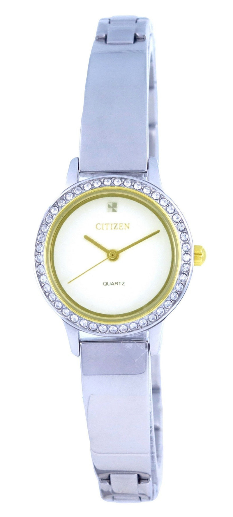 Citizen Crystal Accents Stainless Steel White Dial Quartz EJ6134-50A.G Women's Watch