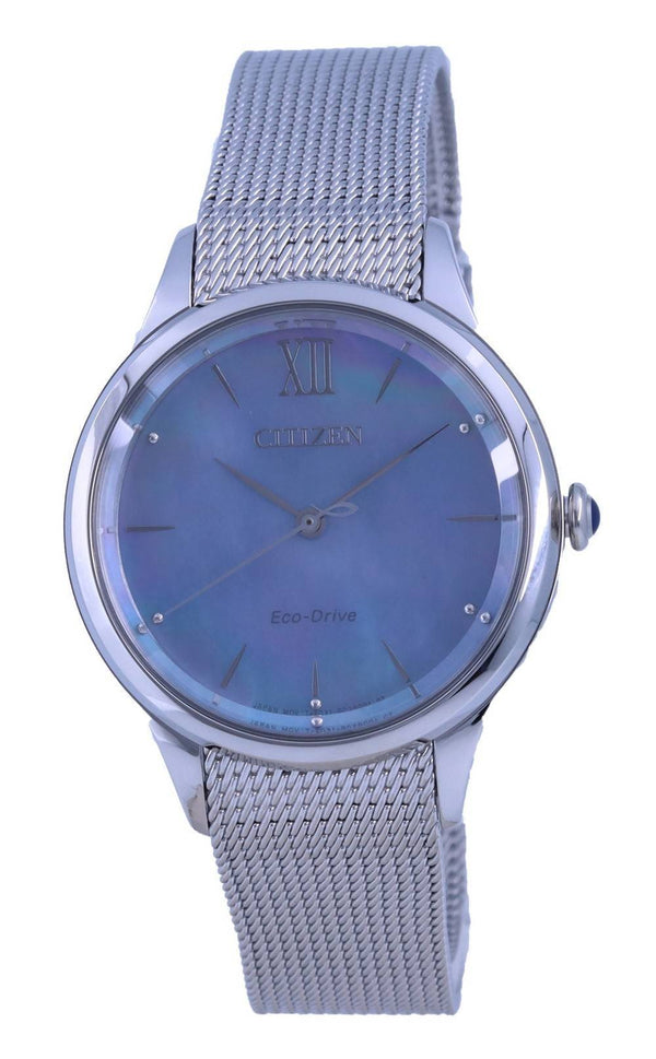 Citizen Mother Of Pearl Stainless Steel Eco-Drive EM0810-84N Women's Watch