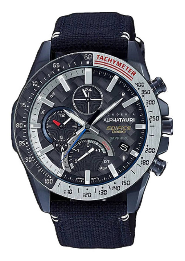 Casio Edifice Scuderia AlphaTauri Limited Edition Analog Solar EQB-1000AT-1A EQB1000AT-1 100M Men's Watch