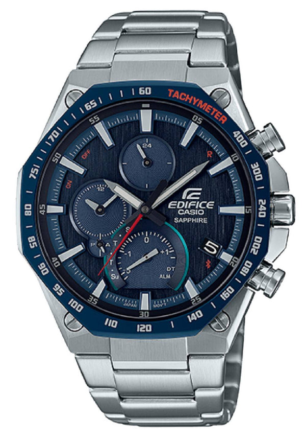 Casio Edifice Bluetooth Tachymeter Analog Solar EQB-1100XDB-2A EQB1100XDB-2 100M Men's Watch