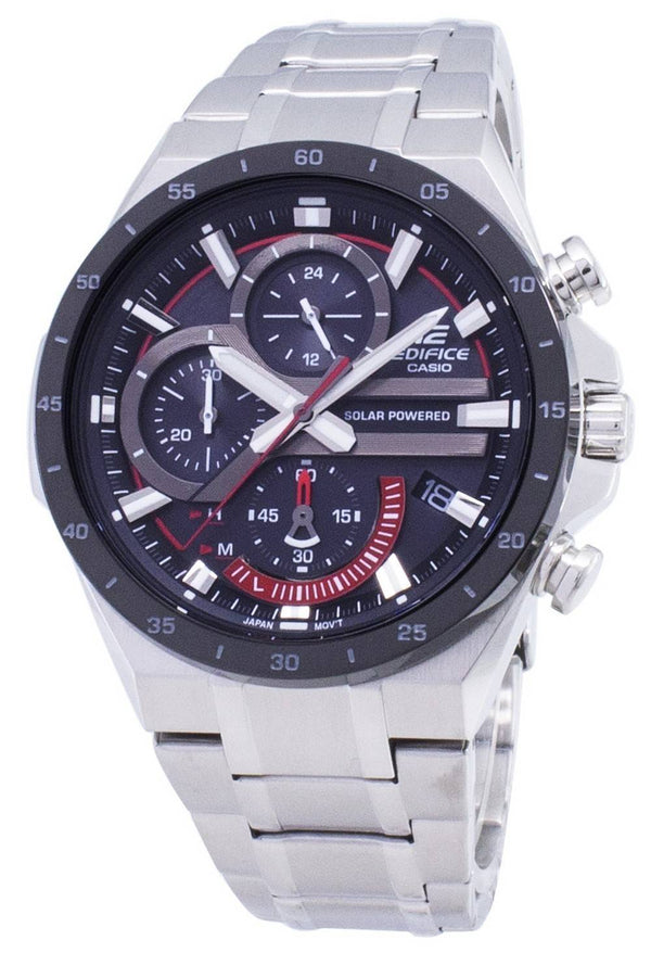 Casio Edifice EQS-920DB-1AV EQS920DB1-AV Solar Chronograph Men's Watch