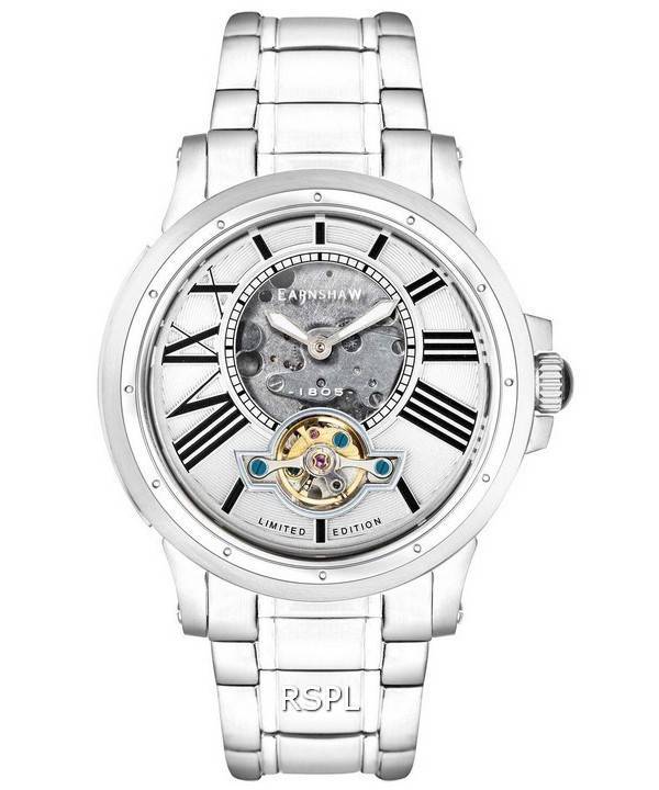 Thomas Earnshaw Bertha Limited Edition Open Heart Skeleton Dial Automatic ES-8244-11 Men's Watch