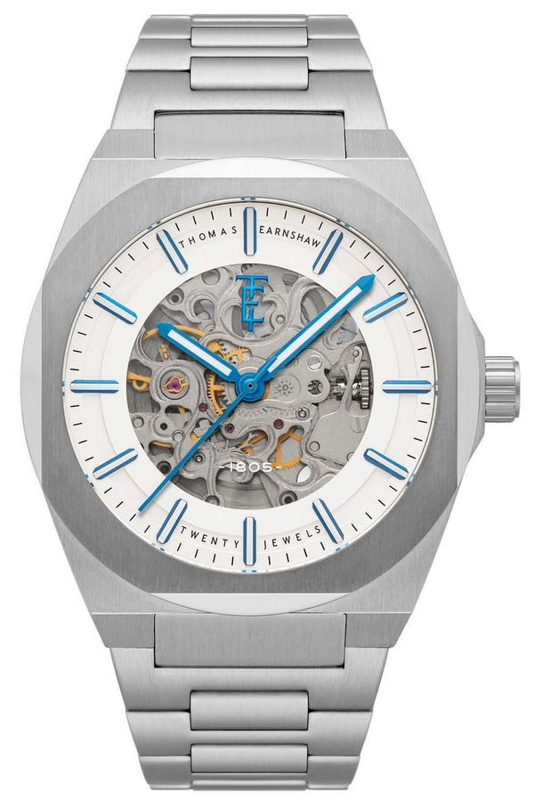 Thomas Earnshaw Fowler White Skeleton Dial Automatic ES-8263-44 Men's Watch