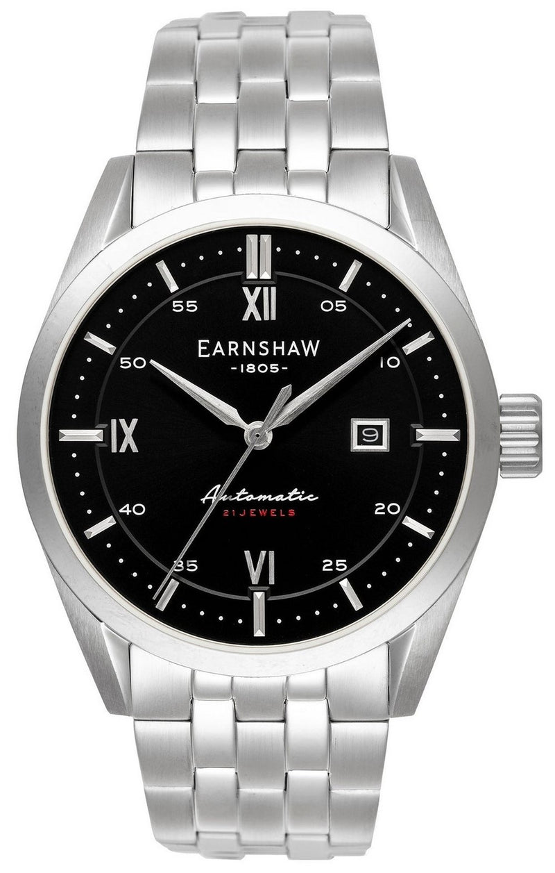 Thomas Earnshaw Smith Precisto Limited Edition Black Dial Automatic ES-8811-11 Men's Watch