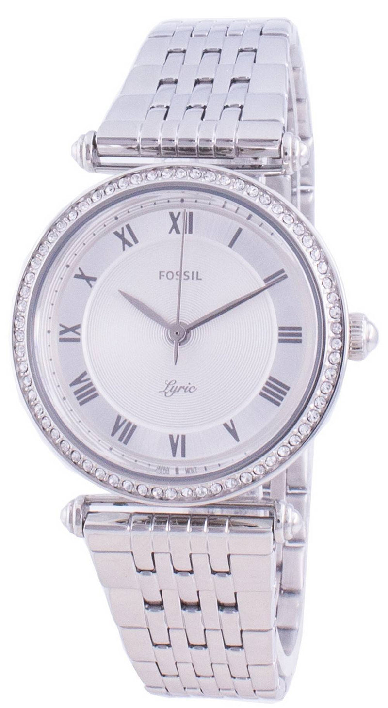 Fossil Lyric Stainless Steel Crystals Quartz ES4712 Women's Watch