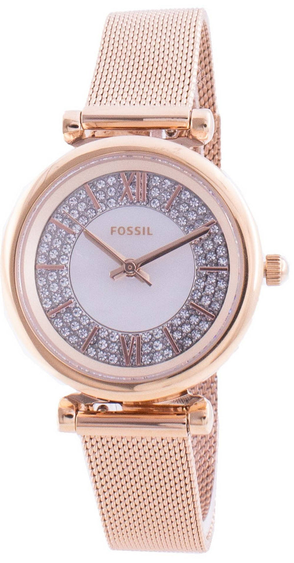 Fossil Carlie Mini ES4836 Quartz Diamond Accents Women's Watch