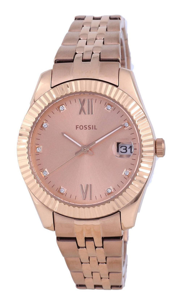 Fossil Scarlette Mini Rose Gold Tone Stainless Steel Quartz ES4898 Women's Watch