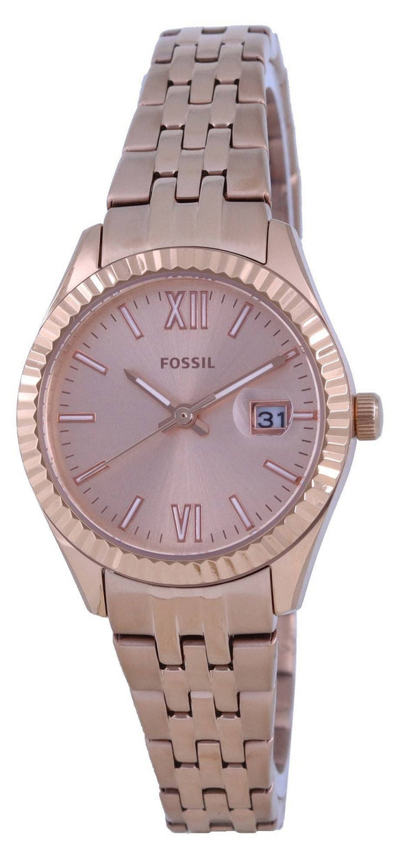 Fossil Scarlette Micro Rose Gold Tone Dial Quartz ES4992 Women's Watch