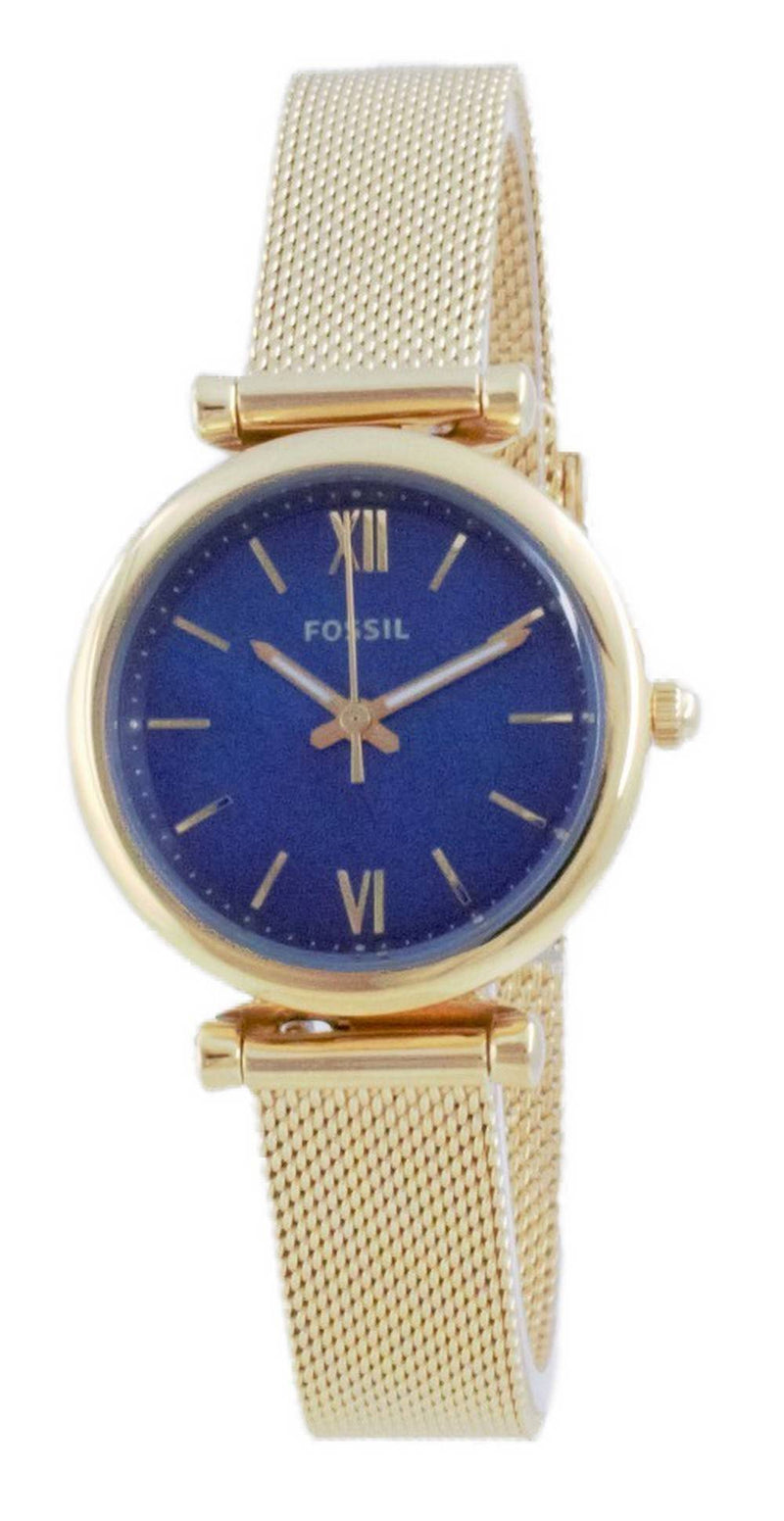 Fossil Carlie Mini Gold Tone Stainless Steel Quartz ES5020 Women's Watch