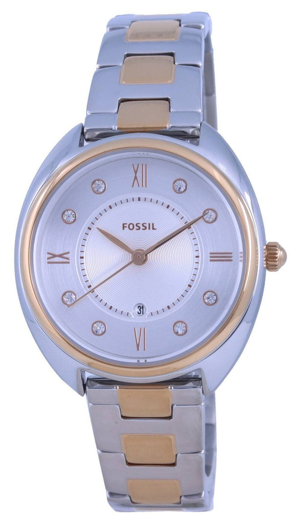 Fossil Gabby White Dial Two Tone Stainless Steel Quartz ES5072 Women's Watch
