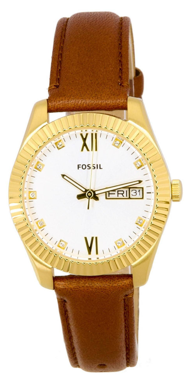 Fossil Scarlette Crystal Accents Silver Dial Quartz ES5184 Women's Watch