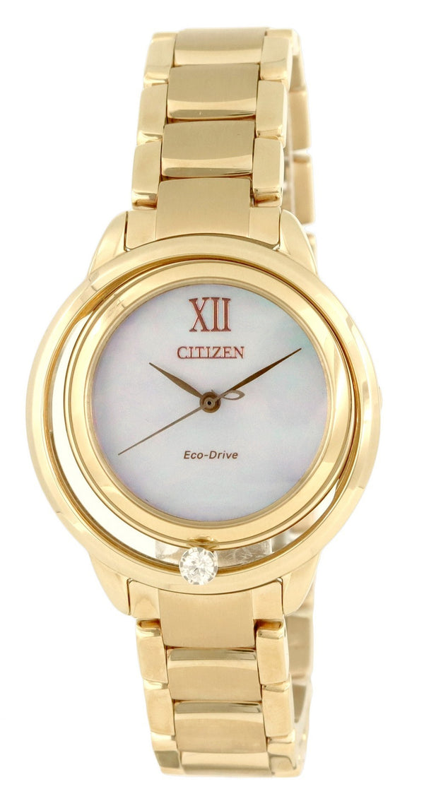 Citizen Diamond Accents Mother Of Pearl Dial Eco-Drive EW5513-80D.G Women's Watch