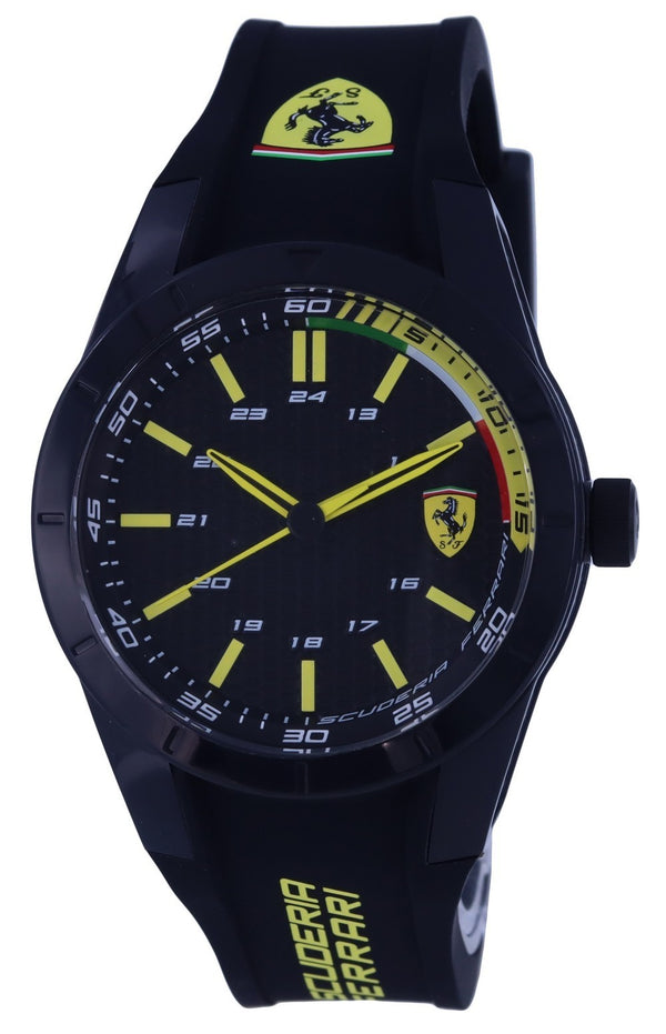 Ferrari Scuderia  Analog Silicon Black Dial Quartz F0830302.G Men's Watch