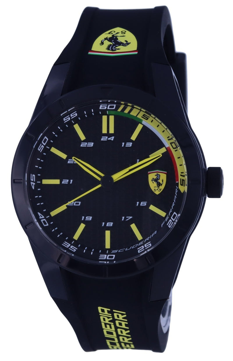 Ferrari Scuderia  Analog Silicon Black Dial Quartz F0830302.G Men's Watch