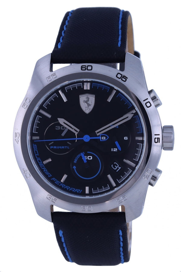 Ferrari Scuderia Primato Chronograph Leather Quartz F0830445.G Men's Watch