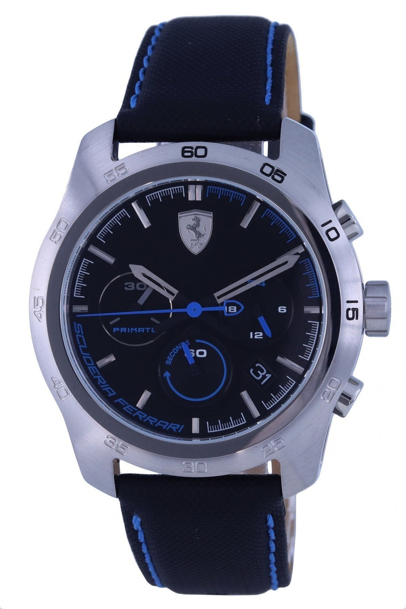 Ferrari Scuderia Primato Chronograph Leather Quartz F0830445.G Men's Watch