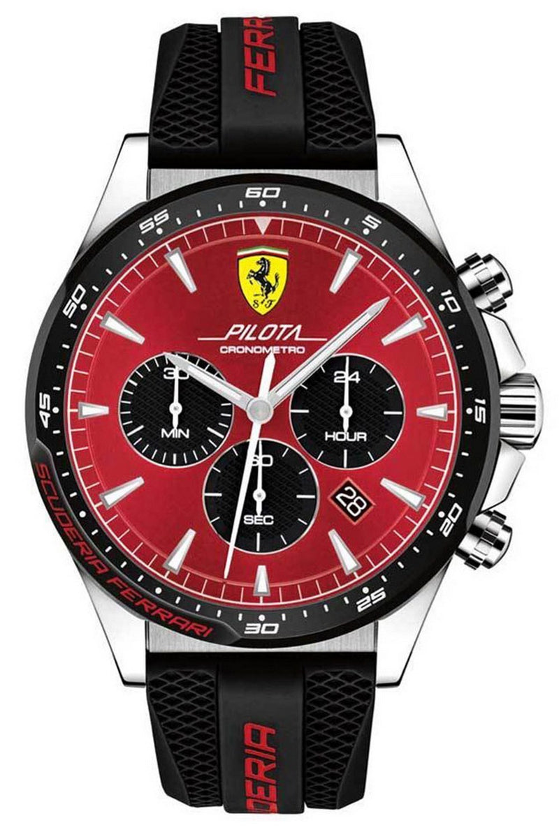 Ferrari Scuderia Pilota Chronograph Quartz 0830595 Men's Watch