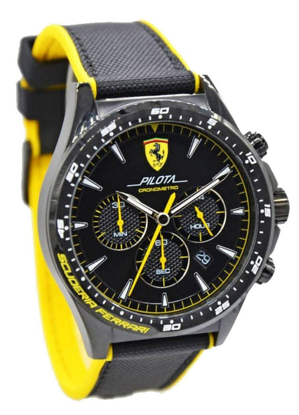 Ferrari Scuderia Pilota Chronograph Nylon Strap Quartz 0830622 Men's Watch
