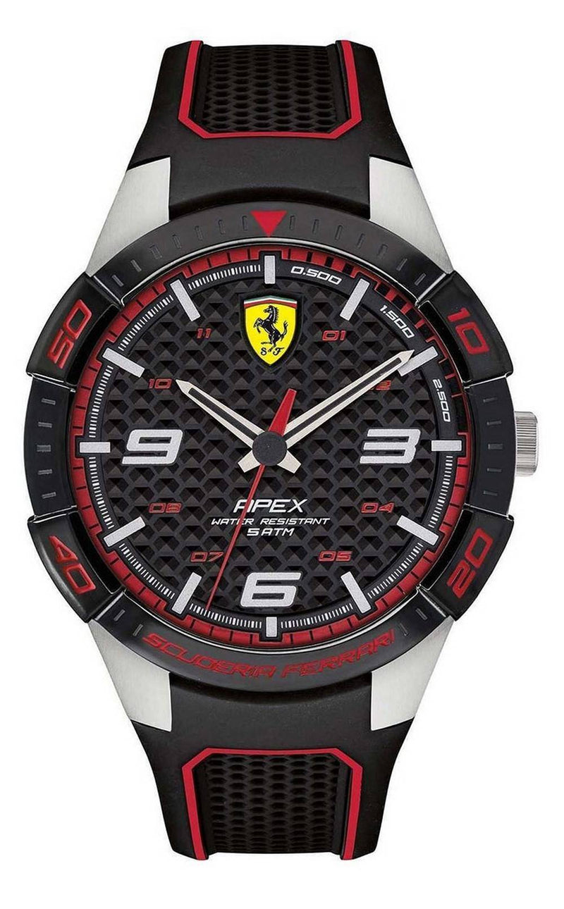 Ferrari Scuderia Apex Silicon Band Quartz 0830630 Men's Watch