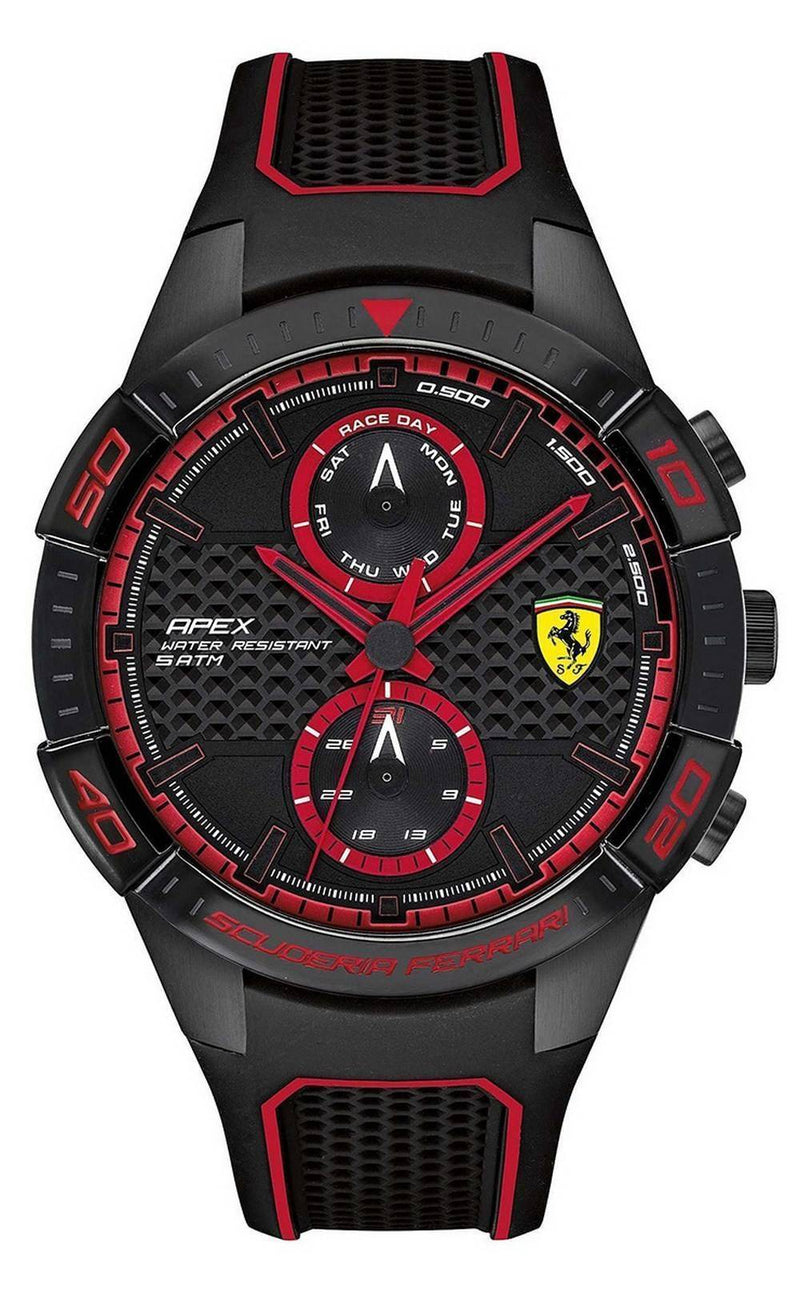 Ferrari Scuderia Apex Silicon Band Quartz 0830634 Men's Watch